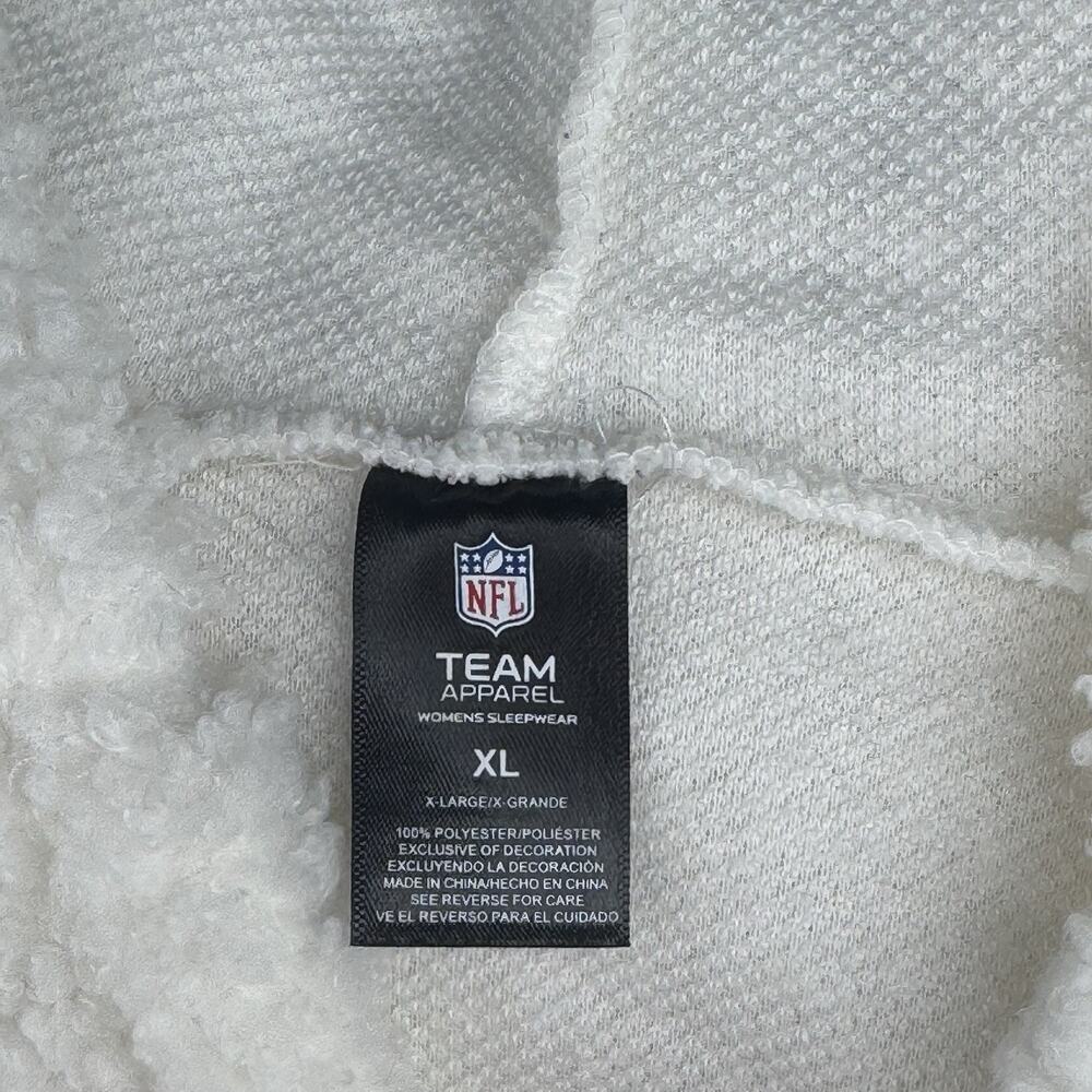 Game Arizona Cardinals White Sherpa Quarter Zip Cozy Pullover Jacket Womens XL